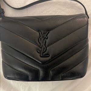 YSL Black Quilted Leather Crossbody Bag